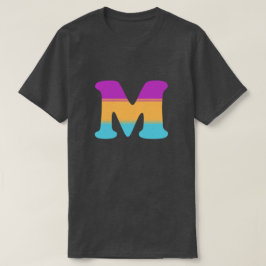 Sonnenaufgang des Buchstabe-M T-Shirt