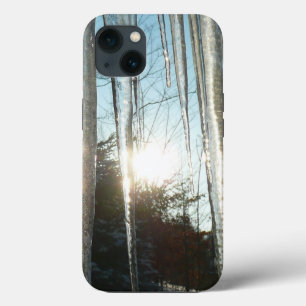 Sonnenaufgang durch Eiskeln Winternaturfotografie iPhone 13 Hülle