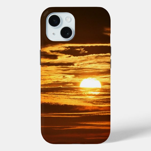 Sonnenaufgang durch Wolkenfoto Case-Mate iPhone Hülle (Rückseite)