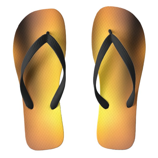 Sonnenaufgang farbenfroh erschaffen Flip Flops (Fußbett)