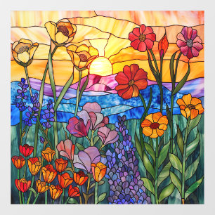 Sonnenaufgang Fensterklammer Fensteraufkleber