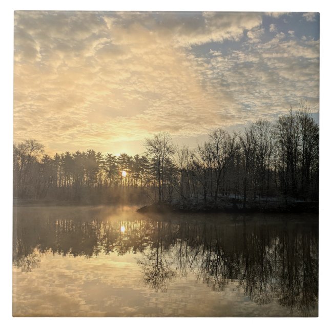 Sonnenaufgang Fliese (Vorderseite)