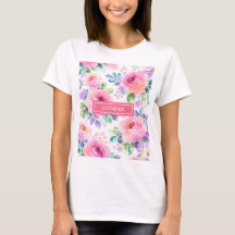 Sonnenaufgang Floral Boho Maßgeschneiderter Name D