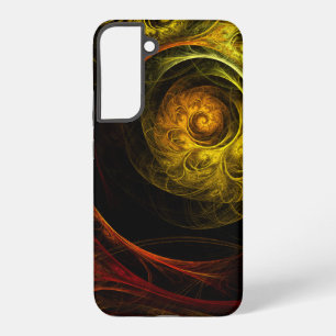 Sonnenaufgang Floral Rot Abstrakte Kunst Samsung Galaxy Hülle