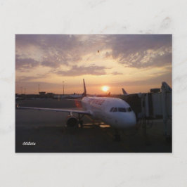 Sonnenaufgang, Flugzeug-Postkarte Postkarte