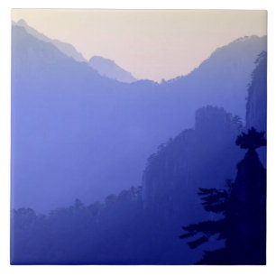 Sonnenaufgang, Gelber Berg, Huangshan, China Fliese