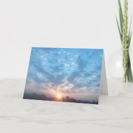 Sonnenaufgang-Gruß-Karte Karte
