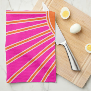 Sonnenaufgang Heiß rosa und orange Preppy Sonnens Geschirrtuch
