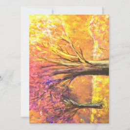 Sonnenaufgang Herbstkarte