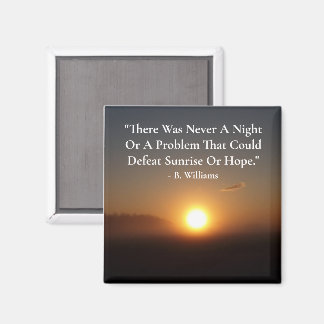 Sonnenaufgang & Hoffnung Magnet