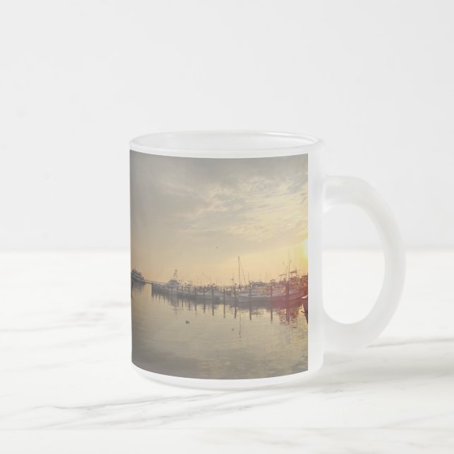 Sonnenaufgang im Atlantic Highlands New Jersey Mattglastasse (Rechts)