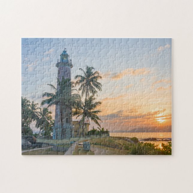 Sonnenaufgang im Galle Fort Lighthouse, Sri Lanka (Horizontal)
