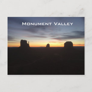 Sonnenaufgang im Moment Valley Postkarte