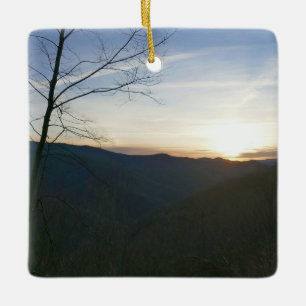 Sonnenaufgang im Smoky-Gebirge Keramikornament