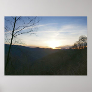 Sonnenaufgang im Smoky-Gebirge Poster