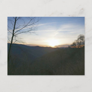 Sonnenaufgang im Smoky-Gebirge Postkarte