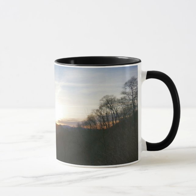 Sonnenaufgang im Smoky-Gebirge Tasse (Rechts)