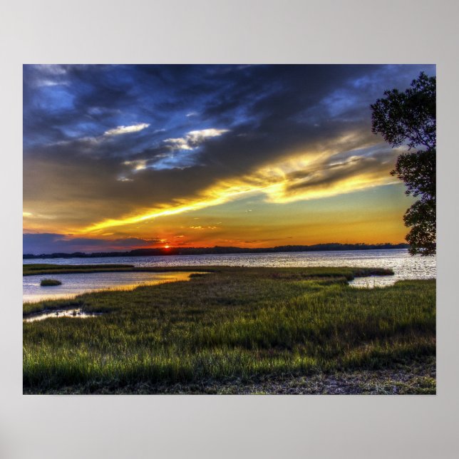 Sonnenaufgang in Delaware Poster (Vorne)