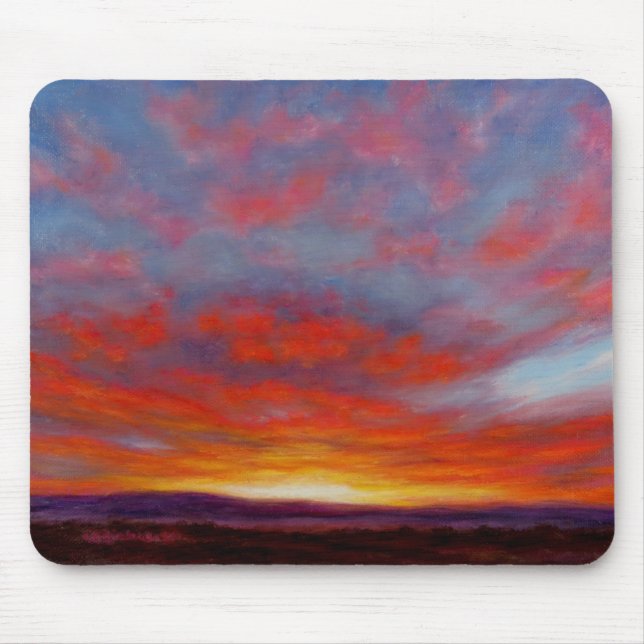 Sonnenaufgang in den Bergen von Montana Mousepad (Vorne)