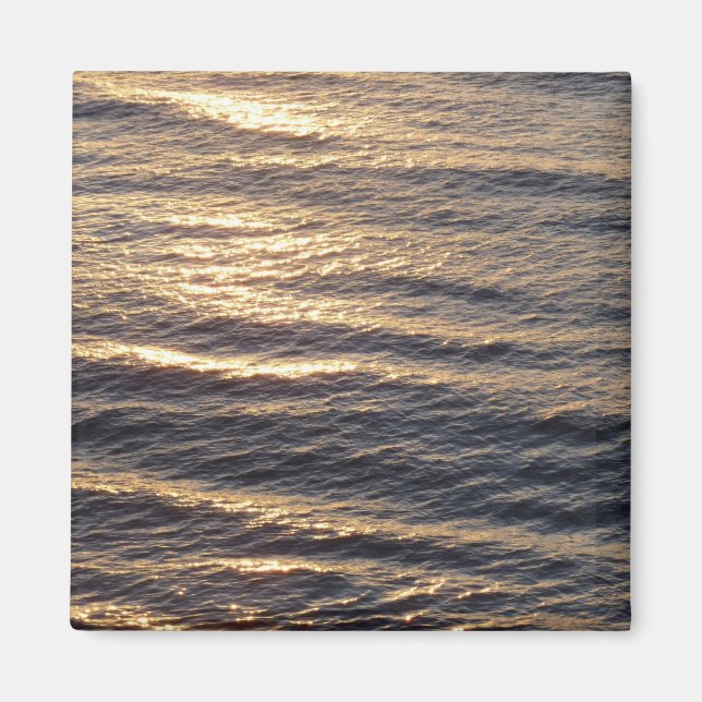 Sonnenaufgang in den Meeresgewässern - Fotografie Magnet (Vorne)