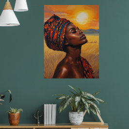 Sonnenaufgang in den Serengeti Poster