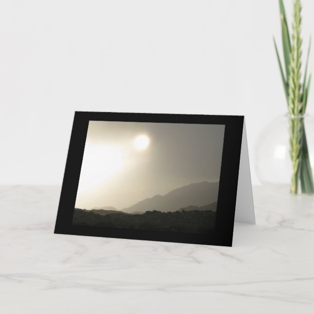 Sonnenaufgang in der hohen Wüste Karte (Vorderseite)