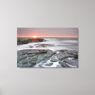 Sonnenaufgang in der Nähe des Brenton Point State  Leinwanddruck