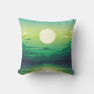 Sonnenaufgang in der Seemaschine, Kleidung, Kunst, Kissen
