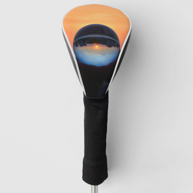 Sonnenaufgang in einer Ball Golf Head Cover Golf Headcover (Vorderseite)