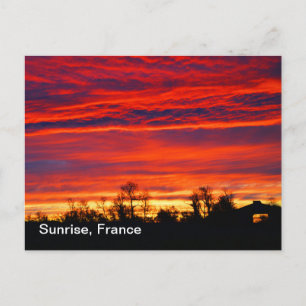 Sonnenaufgang in Frankreich Postkarte