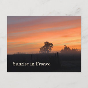 Sonnenaufgang in Frankreich Postkarte
