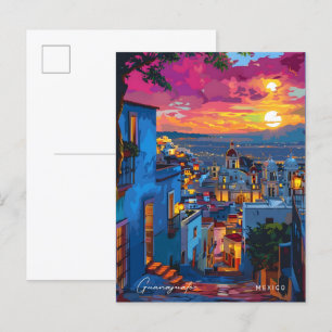 Sonnenaufgang in Guanajuato Mexiko Reisen Postkarte