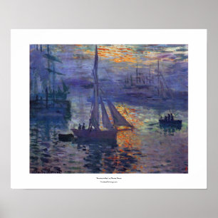 Sonnenaufgang in Meer durch Claude Poster