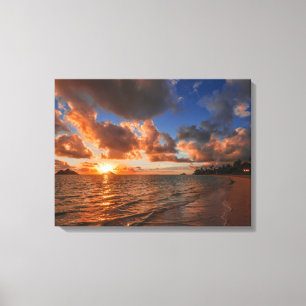 Sonnenaufgang in Mokulua Insel Leinwanddruck