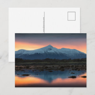 Sonnenaufgang in Norwegen Feiertagspostkarte