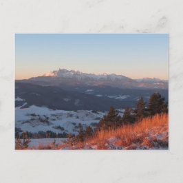 Sonnenaufgang in Pieniny Postkarte
