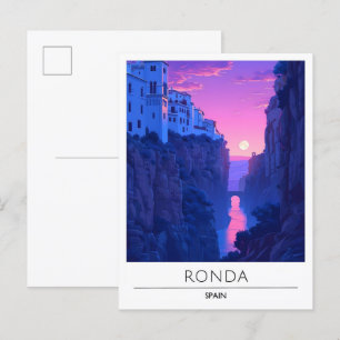 Sonnenaufgang in Ronda Spanien Reise  Postkarte