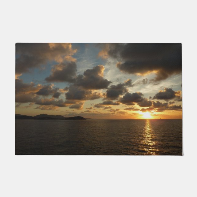 Sonnenaufgang in St. Thomas I. US-Jungfrau Fußmatte (Vorderseite)
