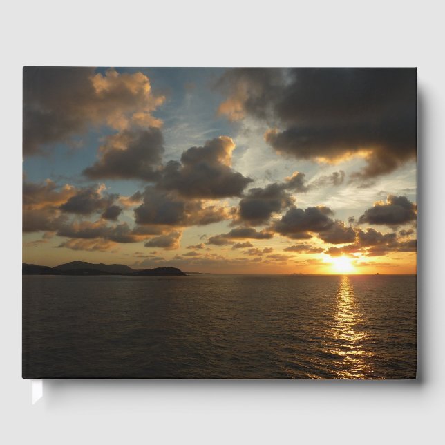 Sonnenaufgang in St. Thomas I. US-Jungfrau Gästebuch (Vorderseite)