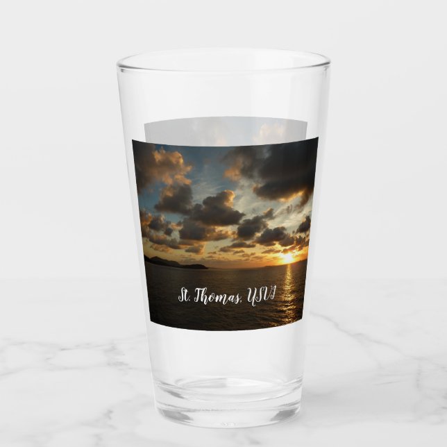 Sonnenaufgang in St. Thomas I. US-Jungfrau Glas (Vorderseite)