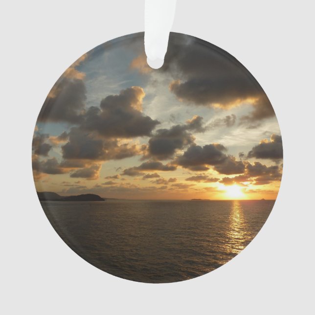 Sonnenaufgang in St. Thomas I. US-Jungfrau Ornament (Vorderseite)