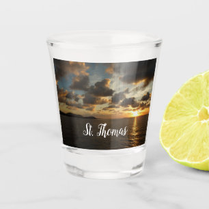 Sonnenaufgang in St. Thomas I. US-Jungfrau Schnapsglas