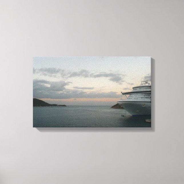 Sonnenaufgang in St. Thomas II Kreuzfahrt Seascape Leinwanddruck (Vorderseite)