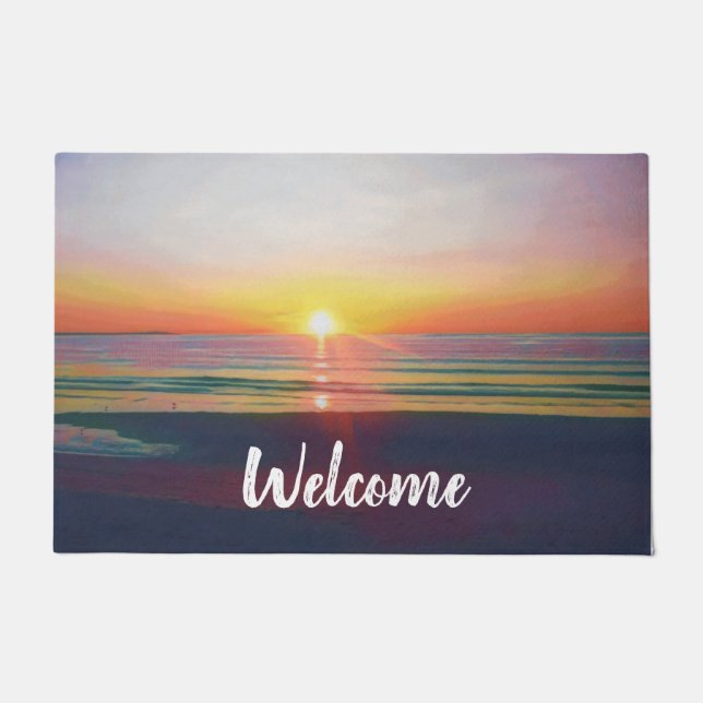 Sonnenaufgang individuell fußmatte (Vorderseite)