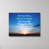 Sonnenaufgang ist heute ein Geschenk inspirierende