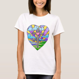 Sonnenaufgang Katholische Volkskunst Ostern T-Shirt