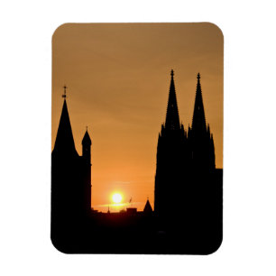 Sonnenaufgang Kölns, Deutschland Magnet