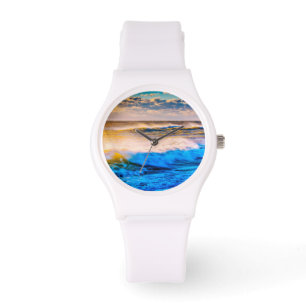 Sonnenaufgang landschaftlich armbanduhr