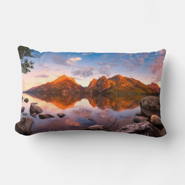 Sonnenaufgang Lendenkissen (Vorderseite)