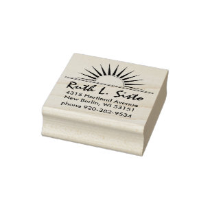 SONNENAUFGANG-Logo-Goldsilber I + Ihr Backgr. u. Gummistempel